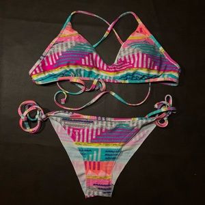 🌈 Eidon Colorful Bikini Swimwear Set 🌈